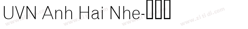 UVN Anh Hai Nhe字体转换